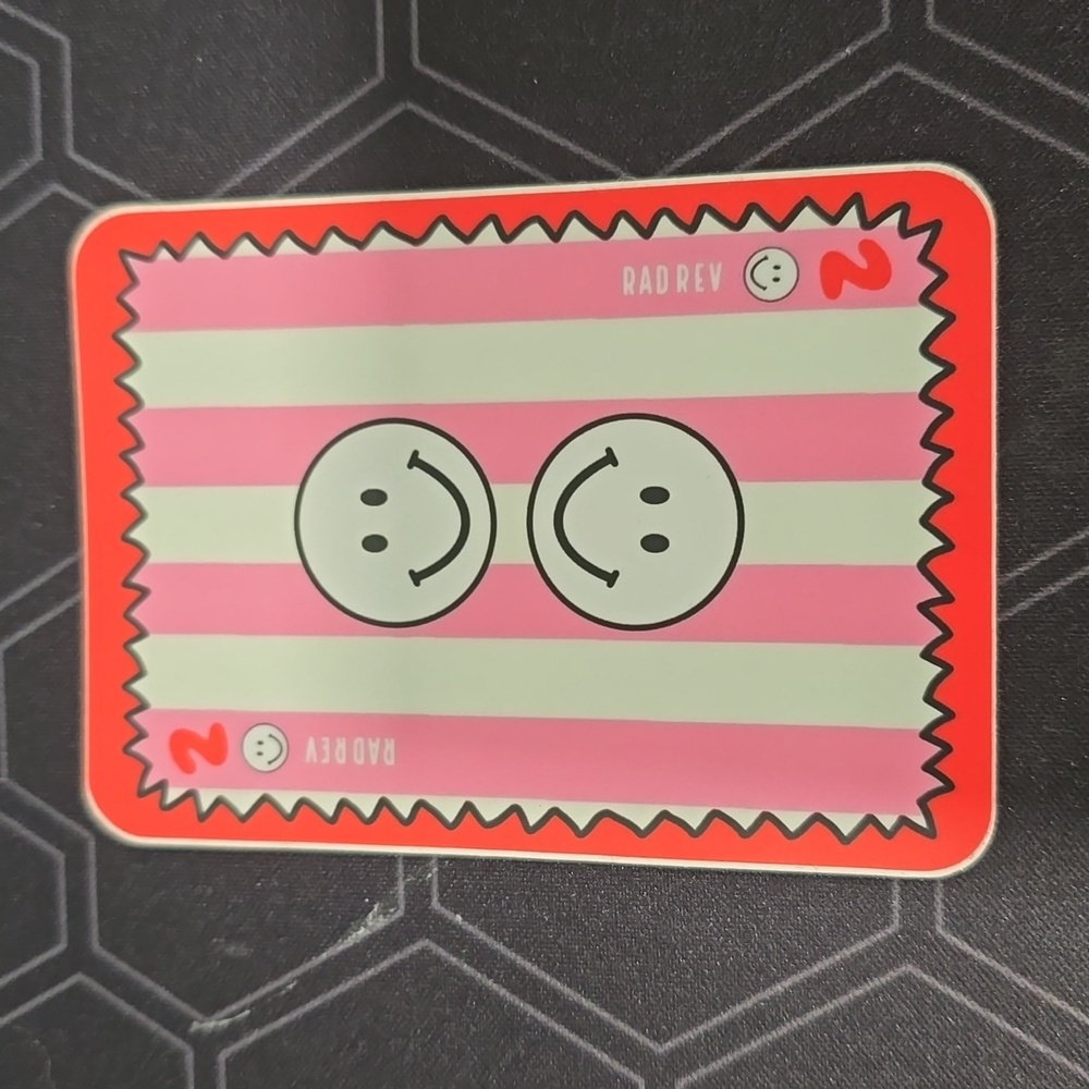 Rad Rev Playing Card Sticker